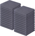 Homaxy 100% Cotton Waffle Weave Kitchen Dish Cloths, Ultra Soft Absorbent Quick Drying Dish Towels, 12 x 12 Inches, 24-Pack, Dark Grey