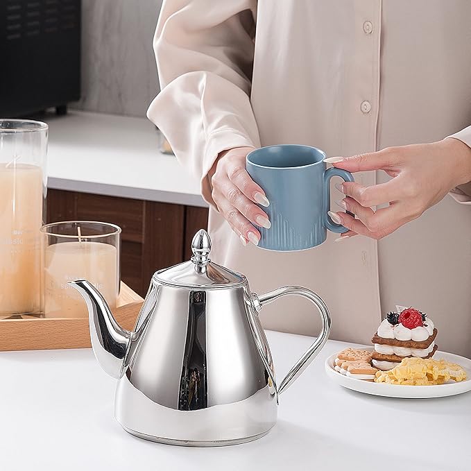 SANQIAHOME Stainless Steel Teapot Coffee Servers 2000ml