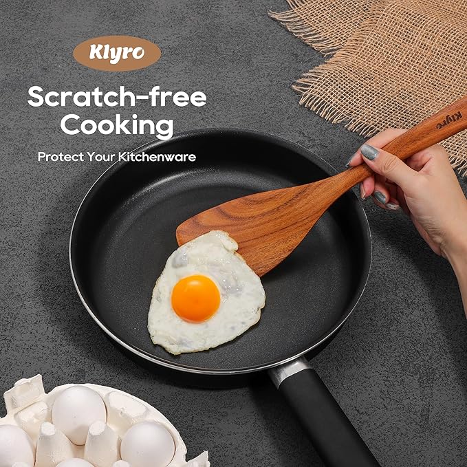 13 Pcs Wooden Cooking Utensil Set with Gift Box – Natural Wooden Spoons for Cooking & Serving, Nonstick Friendly, Perfect Housewarming & Holiday Gift