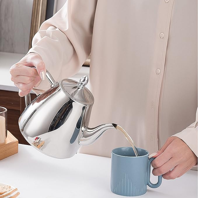 SANQIAHOME Stainless Steel Teapot with Infuser 2000ml