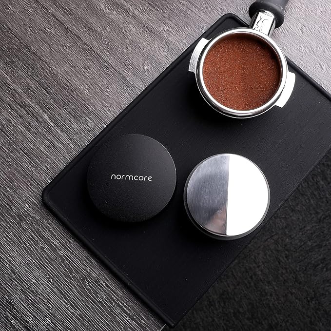 Normcore 53.3mm Coffee Distribution Tool - Espresso Leveler - Coffee Leveling Tool Fits 54mm Breville Portafilters - Barista Espresso Accessories - Adjustable Depth - Stainless Steel base