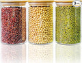 45oz - 3 Pack Glass Jars with Bamboo Lids, Glass Pantry Storage Containers with Airtight Lids, Round Air Tigh Food Storage Canisters for Cereal, Pasta, Flour, Sugar, Rice, Best for Kitchen Organizer