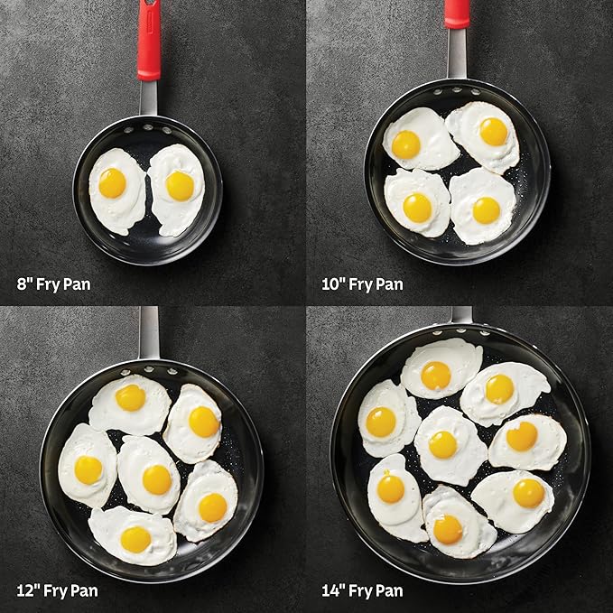 Tramontina Professional 10-Inch Ceramic Non Stick Frying Pan, Heavy-Gauge Aluminum Skillet with Nonstick Coating, Dishwasher and Oven Safe, Black
