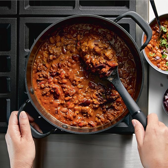 KitchenAid 84805 Hard Anodized Nonstick Stockpot with Lid, 8 Quart - Onyx Black