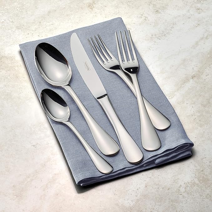 Tramontina 20 Piece Silverware Set - Classic Utensils Set